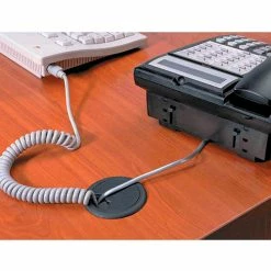 Master® CordAway® 00202 Adjustable Grommet, 2-3/8" Diameter, Black, Pack of 1