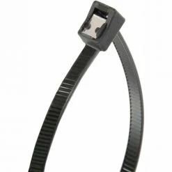 Gardner Bender 46-311UVBSC 11" Self-Cutting Cable Ties, Black, 50lb, 50/pk, 3" Max Dia, Twist Tail