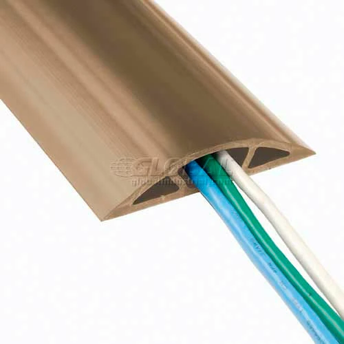 Brooks Electric/Wiremold Wiremold BR1600-25 25' Roll Overfloor Raceway Cord Cover - 1" X 3/4 " Center Chase, Brown, Priced/ft - Pkg Qty 50 - Image 3