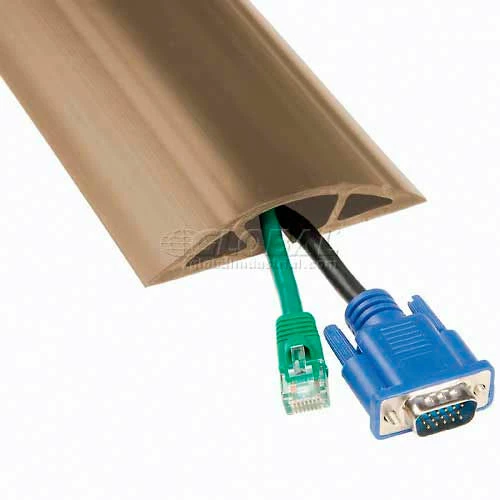 Brooks Electric/Wiremold Wiremold BR1600-25 25' Roll Overfloor Raceway Cord Cover - 1" X 3/4 " Center Chase, Brown, Priced/ft - Pkg Qty 50 - Image 5