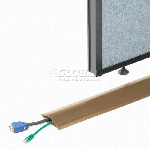 Brooks Electric/Wiremold Wiremold BR1600-25 25' Roll Overfloor Raceway Cord Cover - 1" X 3/4 " Center Chase, Brown, Priced/ft - Pkg Qty 50 - Image 6