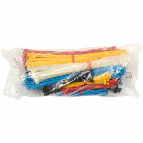 Global Industrial Assorted Cable Zip Tie Pack - 375 Pack