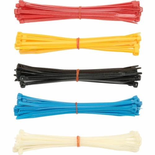 Global Industrial Assorted Cable Zip Tie Pack - 375 Pack - Image 2