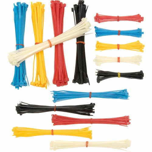 Global Industrial Assorted Cable Zip Tie Pack - 375 Pack - Image 3