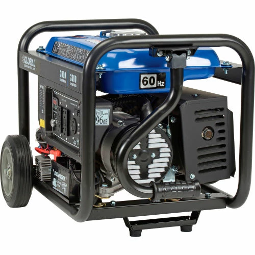 Global Industrial Portable Generator W/ Electric/Recoil Start, Gasoline, 3000 Rated Watts - Image 3