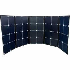 AIMS Power PV130CASE, 130 Watt Port Foldable Solar Panel W/Built In Carrying Case Monocrystalline