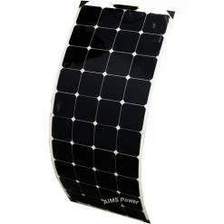 AIMS Power PV130SLIM, 130 Watt Flexible Bendable Slim Solar Panel Monocrystalline