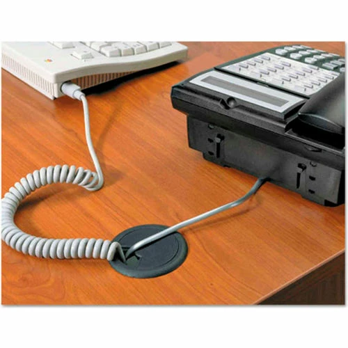 Master® CordAway® 00201 Adjustable Grommet, 2" Diameter, Black, Pack of 1 - Image 2