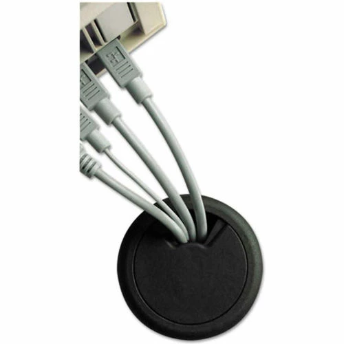 Master® CordAway® 00201 Adjustable Grommet, 2" Diameter, Black, Pack of 1 - Image 3