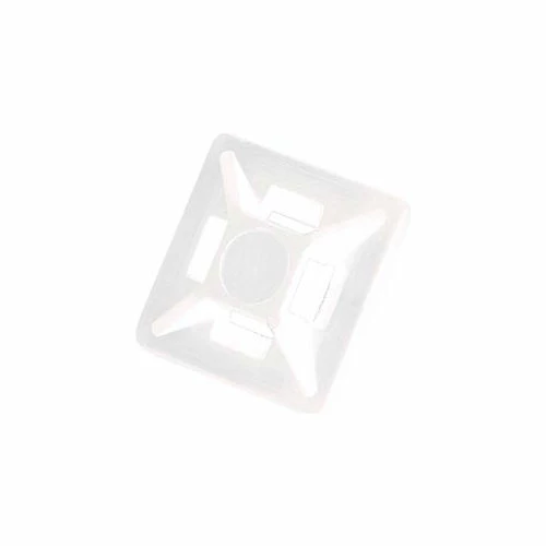 Del City 9772 Mini 4-way Adhesive Mtg Base- 3/4" sq- Natural, 100 Pieces