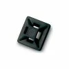 Del City 9806 Mini 4-way Adhesive Mtg Base- 3/4" sq- Black, 100 Pieces