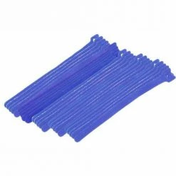 Eclipse Tools 900-098-BU Cable Tie, Hook Tape, 8"L x 1/2"W, Blue, 25/Pk