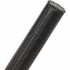 Techflex Clean Cut Fray Resistant Sleeving 1" Dia., 50', Black