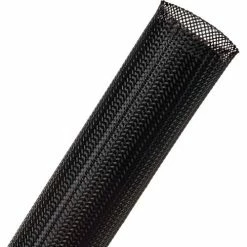 Techflex Clean Cut Fray Resistant Sleeving 1.25" Dia., 250', Black