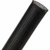 Techflex Clean Cut Fray Resistant Sleeving 1.25" Dia., 50', Black