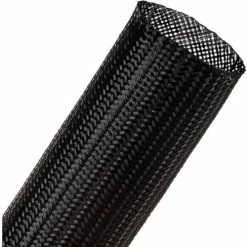 Techflex Clean Cut Fray Resistant Sleeving 1.75" Dia., 200', Black