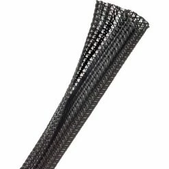 Techflex Flexo F6 Split Wrappable Sleeve 1/2" Dia., 150', Black