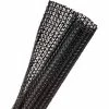 Techflex Flexo F6 Split Wrappable Sleeve 1" Dia., 400', Black