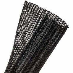 Techflex Flexo F6 Split Wrappable Sleeve 1.50" Dia., 250', Black