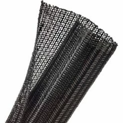 Techflex Flexo F6 Split Wrappable Sleeve 2" Dia., 50', Black