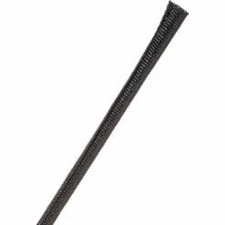 Techflex F6 Woven Split Wrappable Sleeve 1/8" Dia., 300', Black
