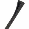 Techflex F6 Woven Split Wrappable Sleeve 1/4" Dia., 450', Black