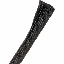 Techflex F6 Woven Split Wrappable Sleeve 3/8" Dia., 100', Black