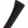 Techflex F6 Woven Split Wrappable Sleeve 3/4" Dia., 100', Black