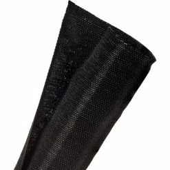 Techflex F6 Woven Split Wrappable Sleeve 1.50" Dia., 25', Black