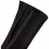Techflex F6 Woven Split Wrappable Sleeve 2" Dia., 40', Black