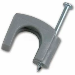 Gardner Bender PSG-100 Coax Staple, 7/16", Gray - 100 pk.