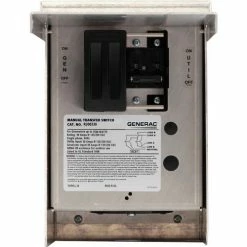 Generac 30 Amp 125/250-Volt 7,500-Watt 1-Circuit Manual Transfer Switch