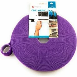 Velcro Brand VELCRO® Brand One-Wrap® Hook & Loop Tape Fasteners Purple 1/2" x 15'