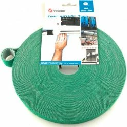 Velcro Brand VELCRO® Brand One-Wrap® Hook & Loop Tape Fasteners Green 3/8" x 15'